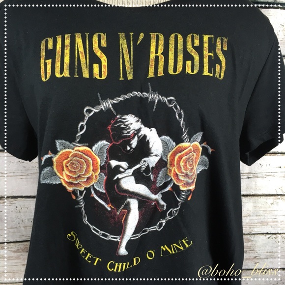 Guns N’ Roses 🌹Crop Short Sleeve Tee - Picture 3 of 4